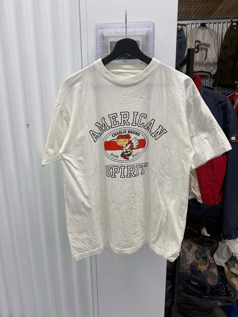 Vintage Charlie Brown American Spirit Baseball Graphic T-Shirt